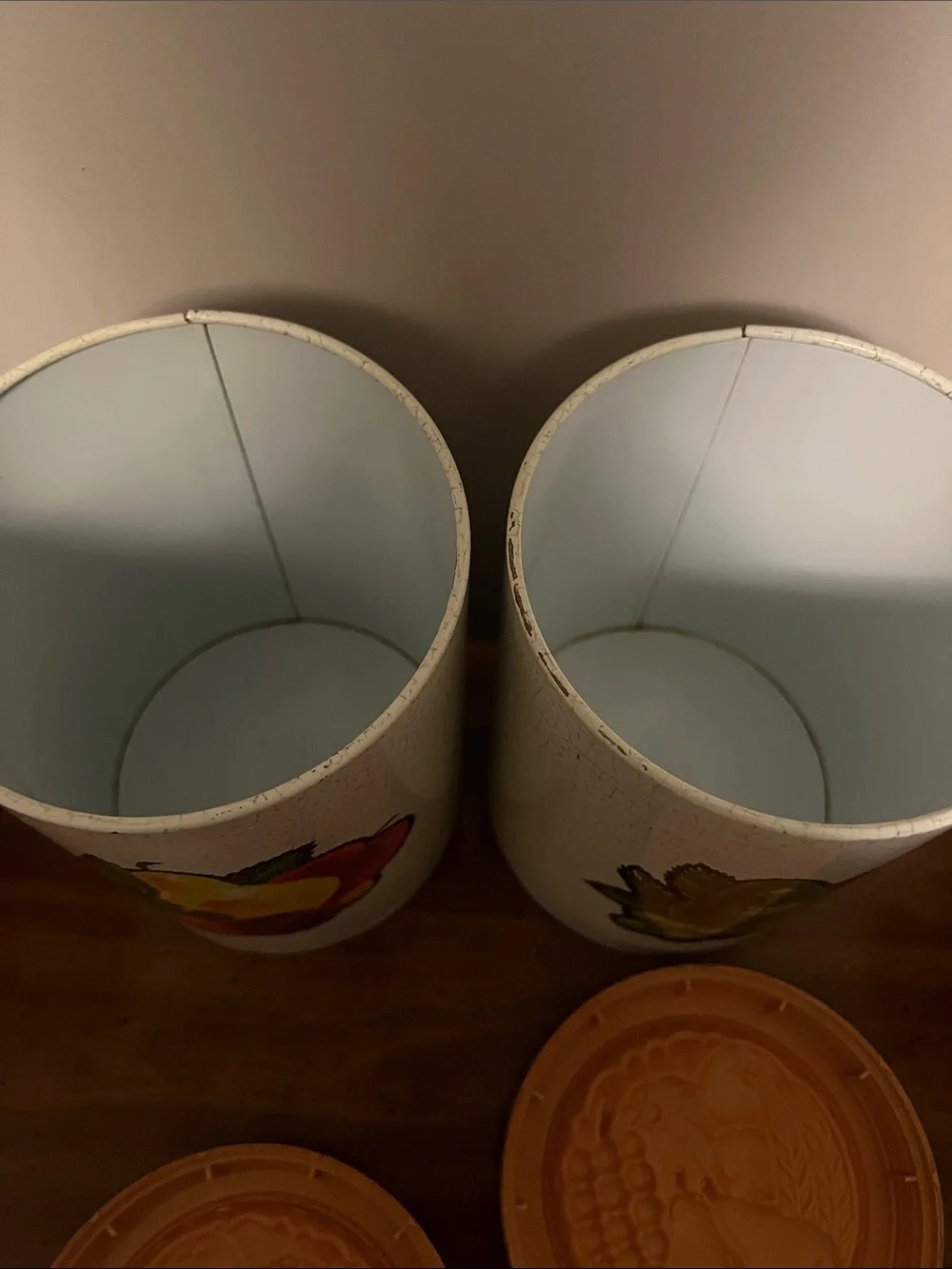 Vintage Cheinco Housewares Metal Fruit Canister Set (Set of 4)